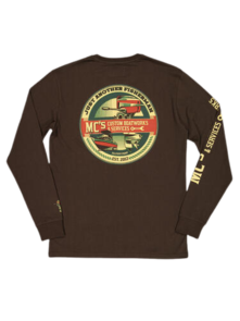 Just Another Fisherman MC's Boatworks Longsleeved Tee - Bison