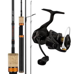 Daiwa 21 TD Black MQ 2500S | Presso 7ft 4 Piece 2-4kg Travel Trout Combo