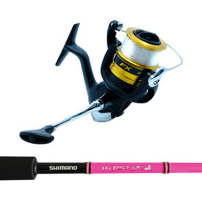 Shimano FX2500 FC with Line - Kidstix Pink 6' 2-5Kg 2pc Spin Combo