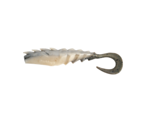Berkley Gulp! Alive! 4 Inch Nemesis Prawn Curly Tail Softbait Tub - Natural Shrimp