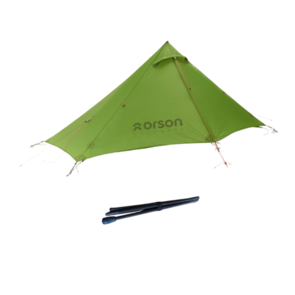 Orson Indie 1 Ultralight Hiking Tent with Carbon Fibre Pole - Olive Green