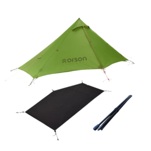 Orson Indie 1 Ultralight Hiking Tent Trail-Ready Bundle - Olive Green