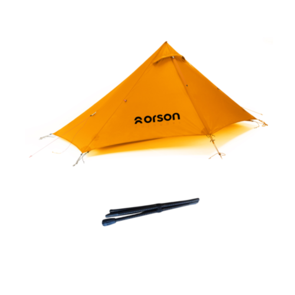 Orson Indie 1 Ultralight Hiking Tent with Carbon Fibre Pole - Orange