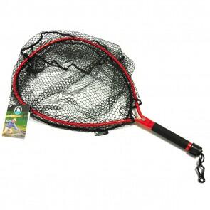 McLean Angling Short Handle Weigh Rubber Net - Red