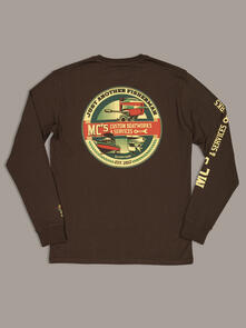 Just Another Fisherman MC's Boatworks Longsleeved Tee - Bison