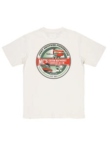 Just Another Fisherman MC's Boatworks Tee - Antique White