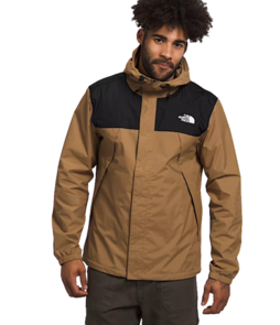 The North Face Men's Antora Rain Jacket - Utility Brown / TNF Black