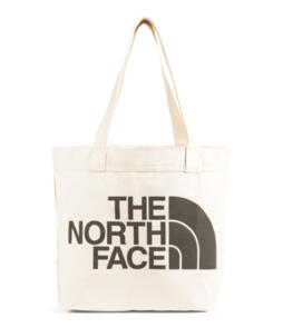 The North Face Cotton Tote Weimaraner Brown Large Logo Print