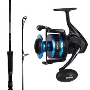 Okuma Azores XP 14000 Spin Reel - Tournament Concept Spin Jigging Rod 5ft 3in 1pc 200-350g Combo