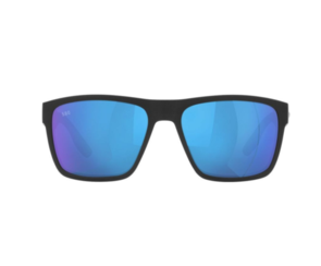 Costa Paunch XL Matte Black - Blue Mirror 580G Polarized Sunglasses