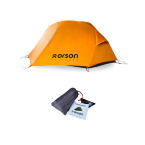 Orson Raider 1 Extra Long Hiking Tent with Groundsheet - Orange