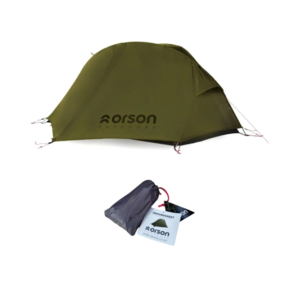 Orson Raider 1 Extra Long Hiking Tent with Groundsheet - Olive Green