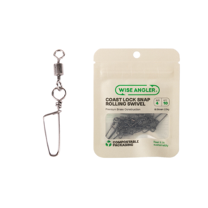 Wise Angler Rolling Swivels with Coast Lock Snap