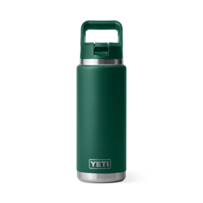 YETI Rambler 26 oz Straw Bottle - Black Forest Green