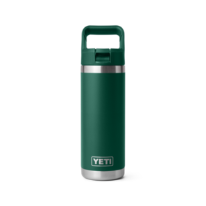 YETI Rambler 18 oz Straw Bottle - Black Forest Green
