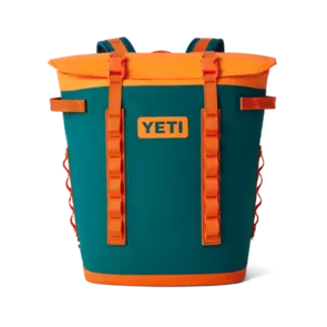 YETI Hopper M20 Soft Cooler Backpack - Agave Teal / King Crab Orange