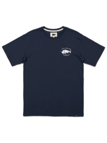 Just Another Fisherman Snapper Logo Tee - Navy / White