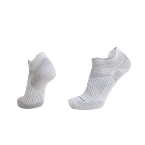 Le Bent Zero Cushion Micro Tab Run Sock - White