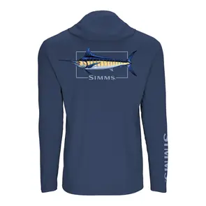 Simms Graphic Solartech Hoody - Blue Marlin