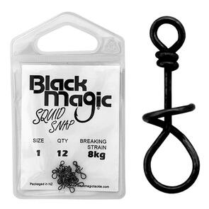 Black Magic Spiral Trout Snap #1 - 12/pack