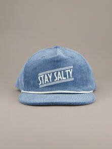 Just Another Fisherman Stay Salty Cord Cap - Salvage Blue