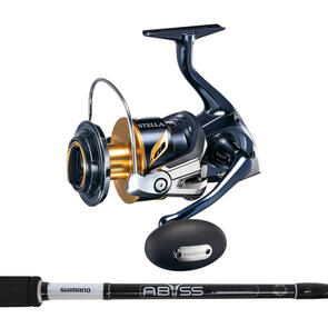 Shimano Stella SW 10000PG C - Abyss Sw 5’3” 1pc PE8 Spin Jig Combo