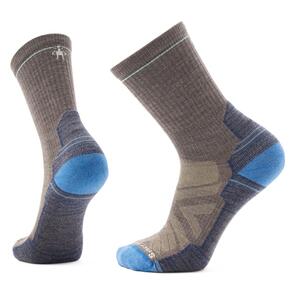 Smartwool Mens Merino Sock Hike Light Cushion Crew - Taupe / Laguna Blue