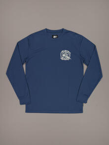 Just Another Fisherman Tech Madness Long-sleeved Tee - Caspian Blue
