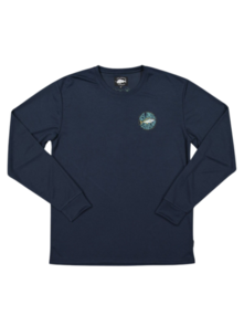 Just Another Fisherman Trev Upf40 Long Sleeve Tee - Navy