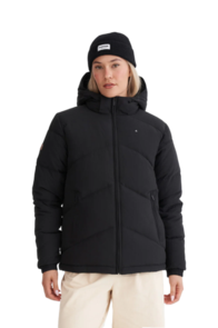 Huffer Women's Classic Down Puffer Jacket - Black