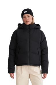 Huffer Women's Block Down Puffer Jacket - Black