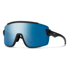 Smith Wildcat Matte Black - ChromaPop Blue Mirror Polarized Sunglasses