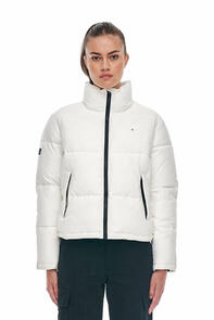Huffer Women's Box Puffer Jacket - White