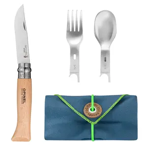 Opinel Picnic+ Cutlery Set with No. 8 Knife