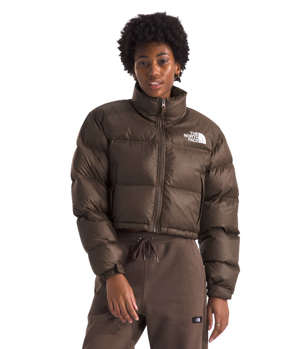 The North Face Women's Nuptse Short Jacket Smokey Brown Land