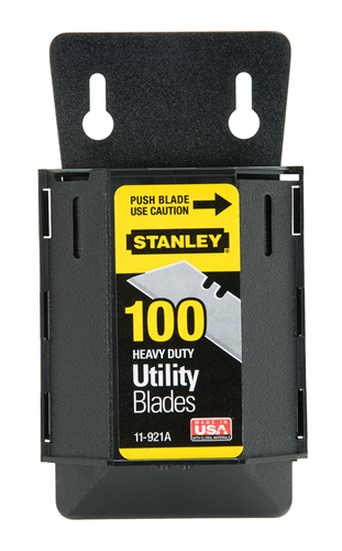 Stanley 11-921A Heavy-Duty Utility Blades with Dispenser 100 pack