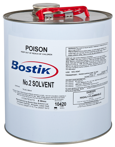 Bostik No. 2 Solvent 4 Litre