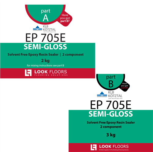 KLB EP 705E Clear Epoxy Semigloss 5 kg kit
