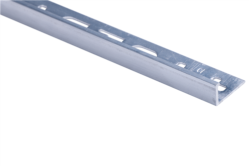 Roberts TASE10-M Mill Finish 10mm Square Edge Aluminium Tile Trim 2.5m