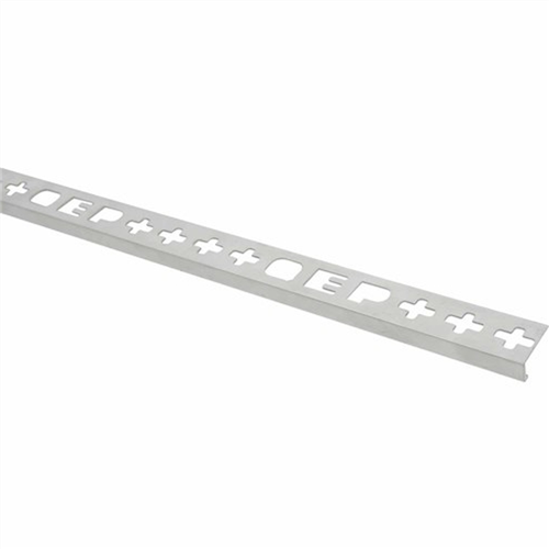Roberts TASE 12-M Silver Bright Square Edge Aluminium Tile Trim 12 x 2500 mm