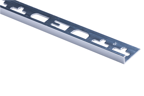Roberts Bright Finish Aluminium Square Edge Tile Trim 2500 mm