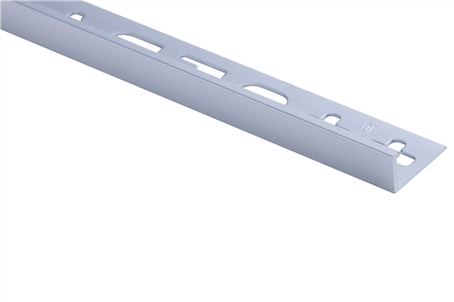 Roberts TASE10-MAT Silver Matt Square Edge Aluminium Tile Trim 10 x 2500 mm