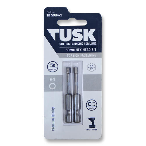 Tusk Torsion Bits TB 50 50 mm Hex