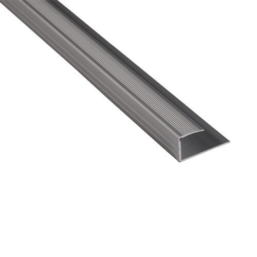 Strongbond Edge Section 8-9mm Aluminium Floor Trim 3m