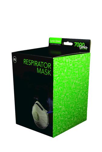 Lynn River Respirator Mask P2 with comfort Valve - pkt of 10