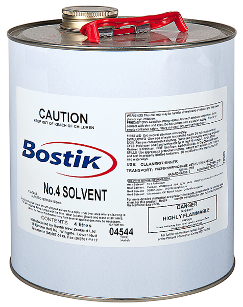 Bostik No. 4 Solvent 4 Litre