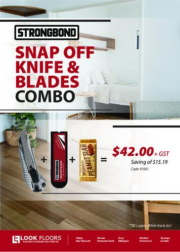 SLICK, SHARP, SMART Strongbond Knife and Snap Off Blade Combo