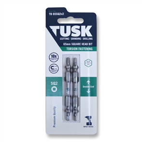  Tusk Double End Torsion TB 65SQ2x2 Bits 65 mm (2 pack)