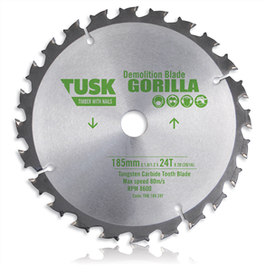 Tusk TCT Demolition TDB 165 20T  Blades 165 mm