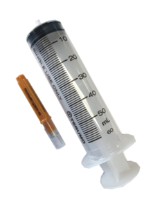 10.218 Adhesive Syringe 